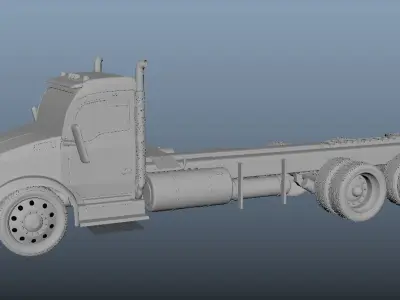 Kenworth T880  Low-poly 3D model