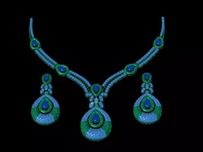 Indian Traditional Necklaces 3D print model