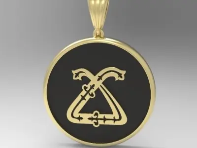 Decorative Letter Tch 3D print model