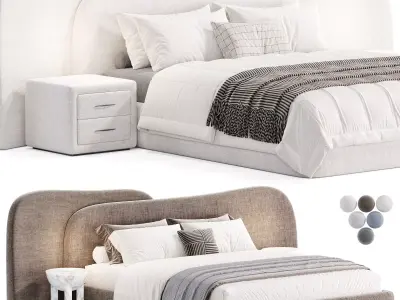 Gaspra Modern Bed 3D model