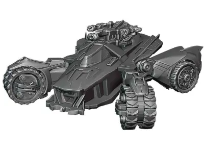 1-70 SCALE BATMAN ARKHAM KNIGHT BATMOBILE 3D print model