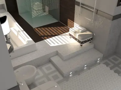 Bathroom 01 3D model