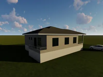 Village House Revit 3D model purchase