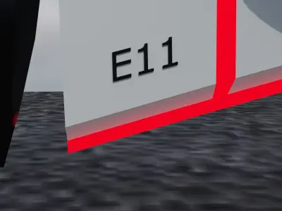 Cyberpunk Bike Low-poly 3D model