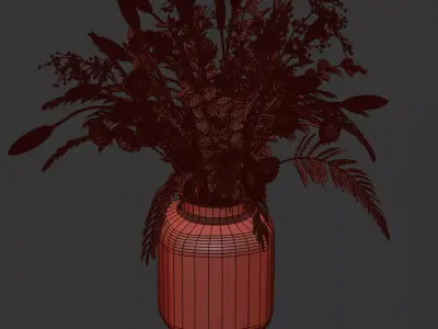 Plant Bouquet 020 3D model