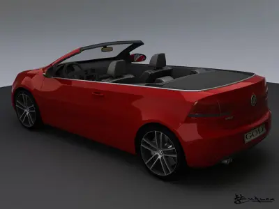 Volkswagen Golf Cabrio 2012 3D model
