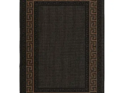 Meredith Black Rug 3D model
