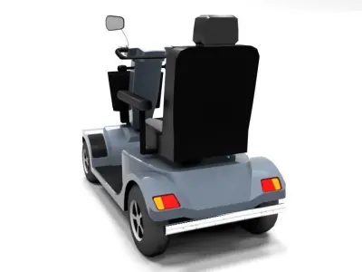 LESCON HS740 ELEKTROMOBIL LOWPOLY Low-poly 3D model