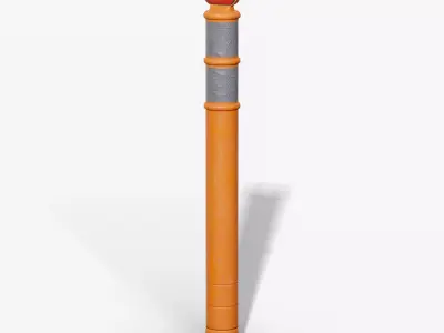 Portable Delineator Post Low-poly 3D model