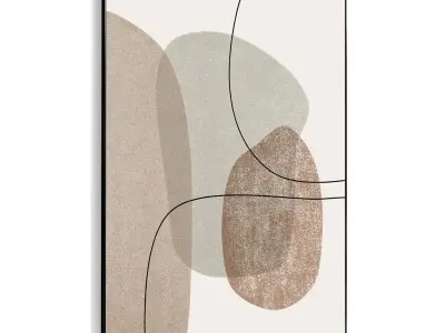 Plaster Two Photo Frame 533 Low-poly 3D model