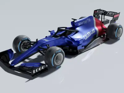 Formula One car 3D model by calebjllee