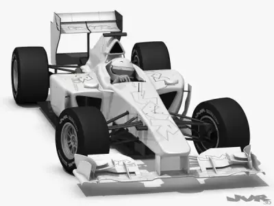 Generic F1 2012 Race Car 3D model