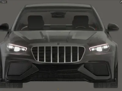 Mercedes Benz S500 Custom Bodykit 3D model