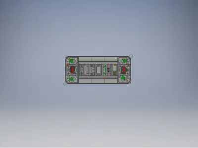 Detailed Blueprint AGV AMR 3D model