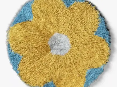 Carpet Childrens Flower 3D model