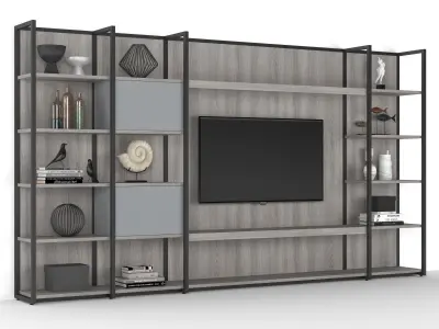 Natevo Continuum TV cabinet Flou 3D model