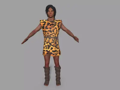 hominid Low-poly 3D model