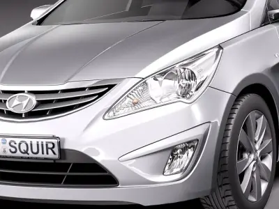 Hyundai Verna Accent 2012 Hatchback 3D Model 3D model