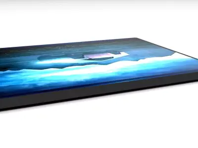 Cybertruck Car Back Seat Screen 3D model