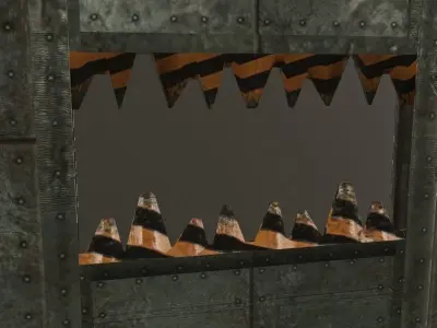 Teeth Gate Low-poly 3D model