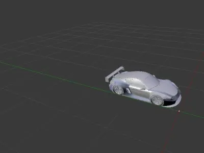 GT1concept porsche racing car 3D model