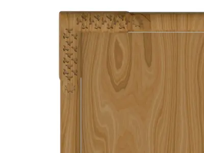 Carved picture frame STL 3D model 21