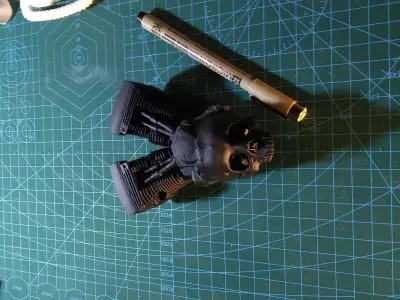 MotorSkull motorcycle engine skull 3D print model