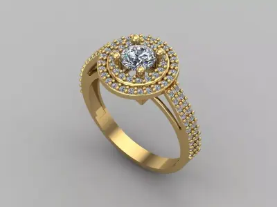 Women Ring 3DM Womens Ring 3d models 3D print model 3D print model 60