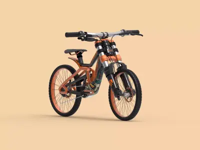 Modern bicycle 3D model