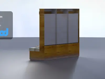 Book Shelf 0001 3D model