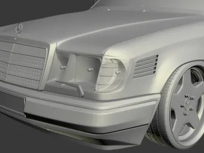 MERCEDES W124 WIDE 3D model