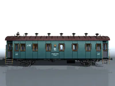 2-axle passenger car 3D model
