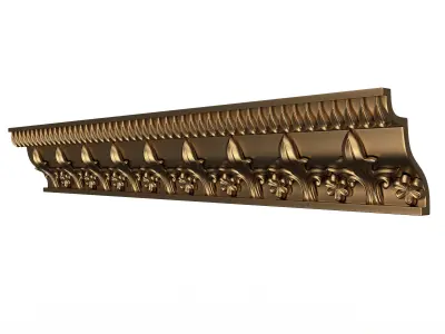 Cornice Decoration Molding 049 Low-poly 3D model