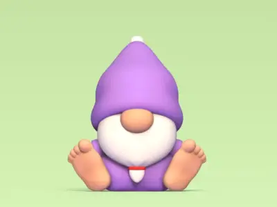 Sitting Gnome 3D print model