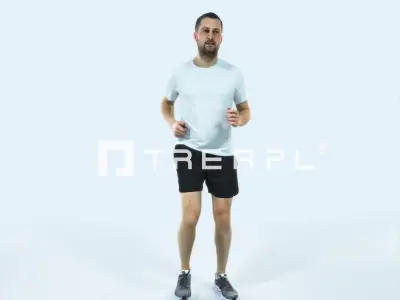 Portrait 07C Running Jogging Football Sports Man Low-poly 3D model purchase