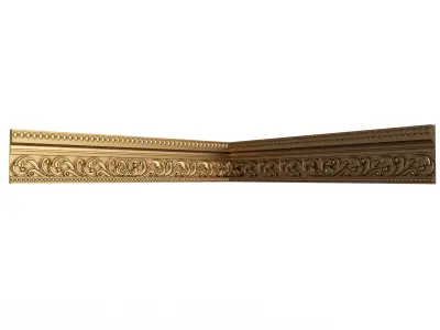 Cornice Decoration Molding 013 90 Degree Low-poly 3D model