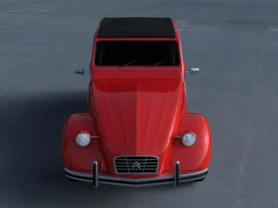 Citroen 2CV HDRI 3D model