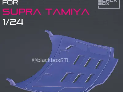 SUPRA CUSTOM HOOD FOR TAMIYA 1-24th MODELKIT 3D print model