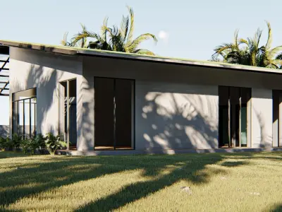 Small house Low-poly 3D model