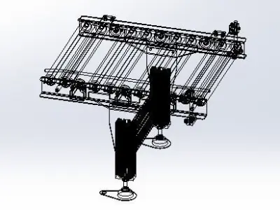 Roller assembly line 3D model