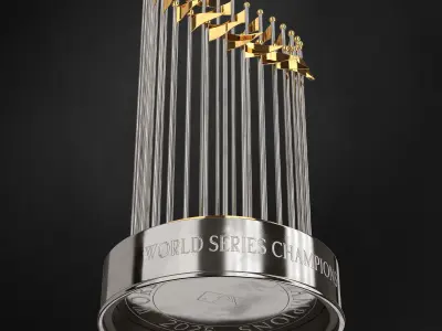 Baseball World Series Champion Trophy 3D model