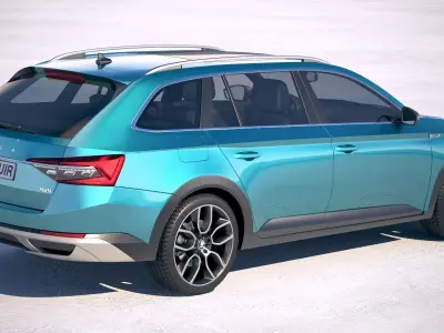 Skoda Superb Scout 2020 3D model