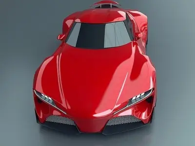 Toyota ft1 concept car restyled 3D model