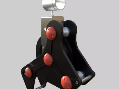 Auto Secure Pulley Low-poly 3D model
