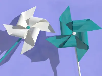 A Pinwheel 3D print model