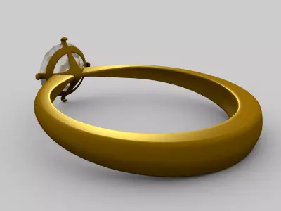 Rings 3D model buy