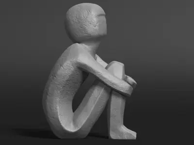 Iron Boy Jarnpojke Statue 3D print model