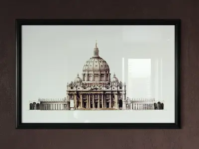 Pictures engraving 3D model