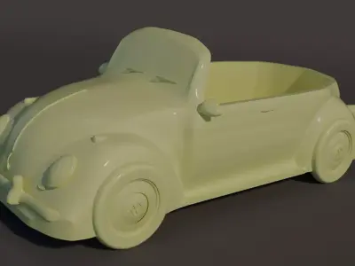 3d Classic Beetle ready to print 3D print model