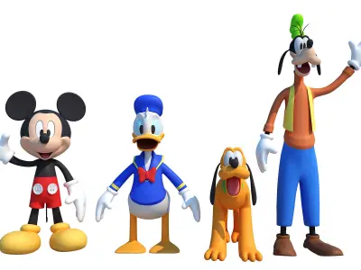 Mickey Mouse Friends  3D model
